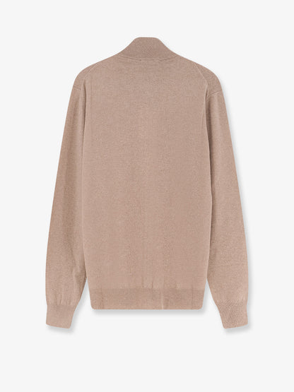 Superfine merino wool and cashmere cardigan thumbnail