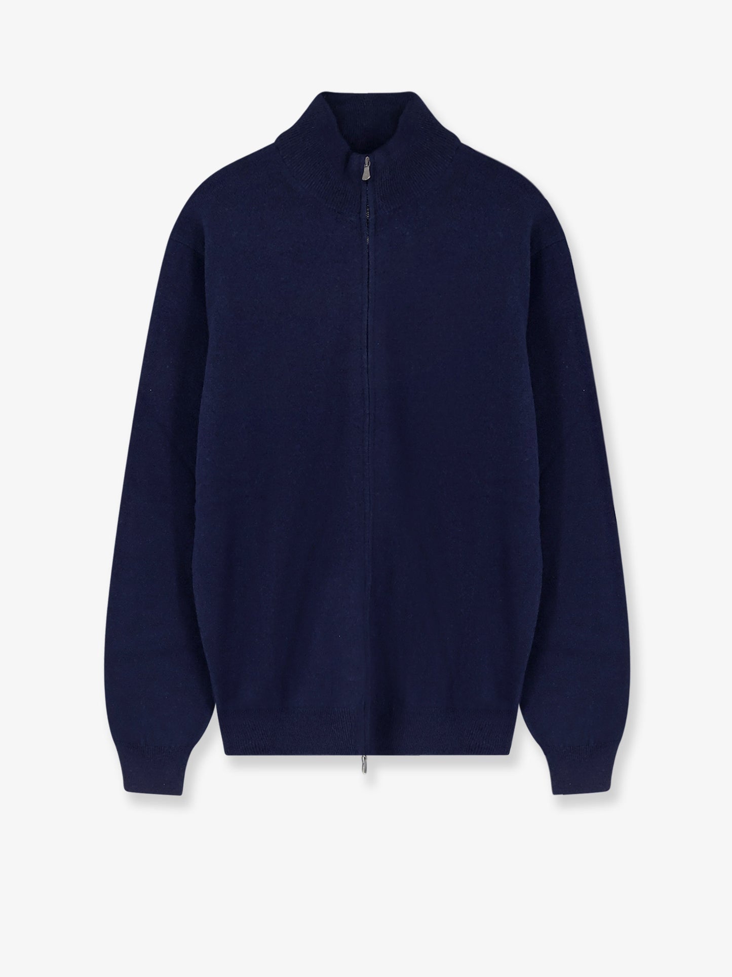 Superfine merino wool full-zip cardigan