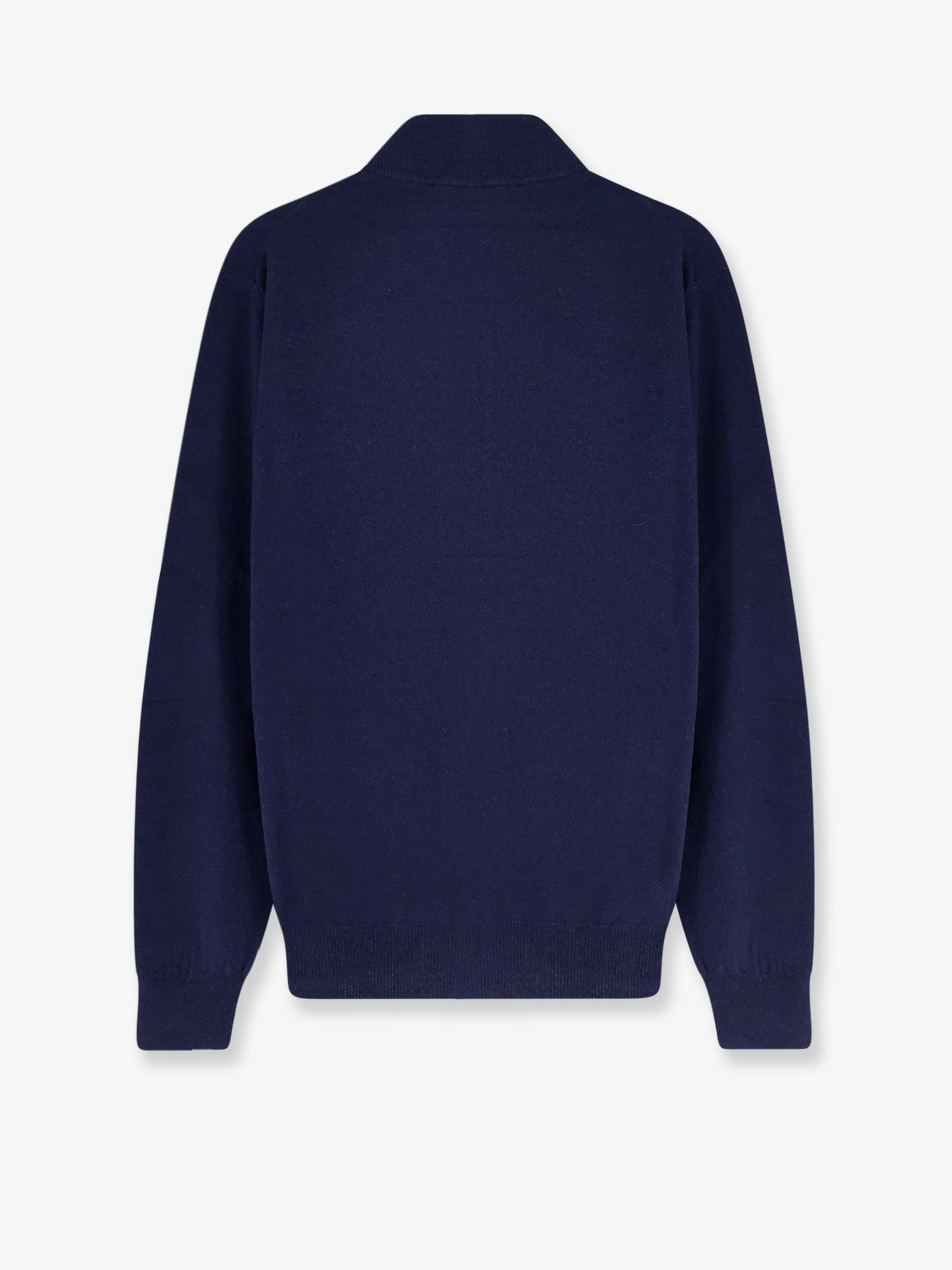 Superfine merino wool full-zip cardigan