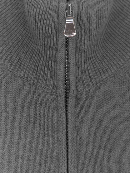 Superfine merino wool and cashmere cardigan thumbnail