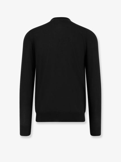 Merino wool, silk and cashmere polo shirt thumbnail