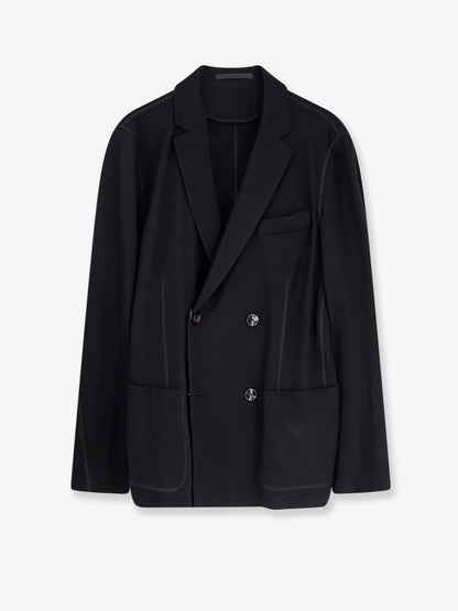 Double-breasted cashmere blazer thumbnail