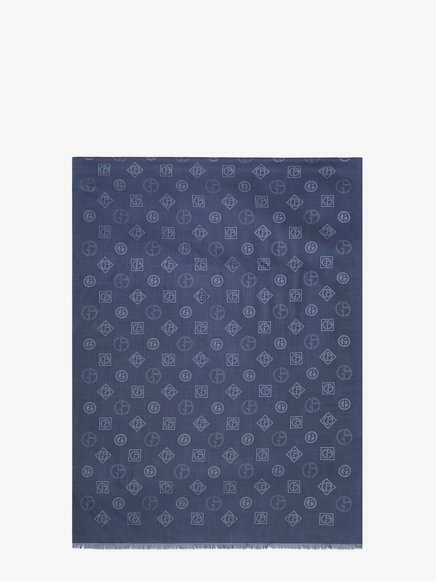 Silk scarf with all-over Monogram print