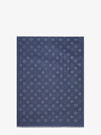 Silk scarf with all-over Monogram print thumbnail