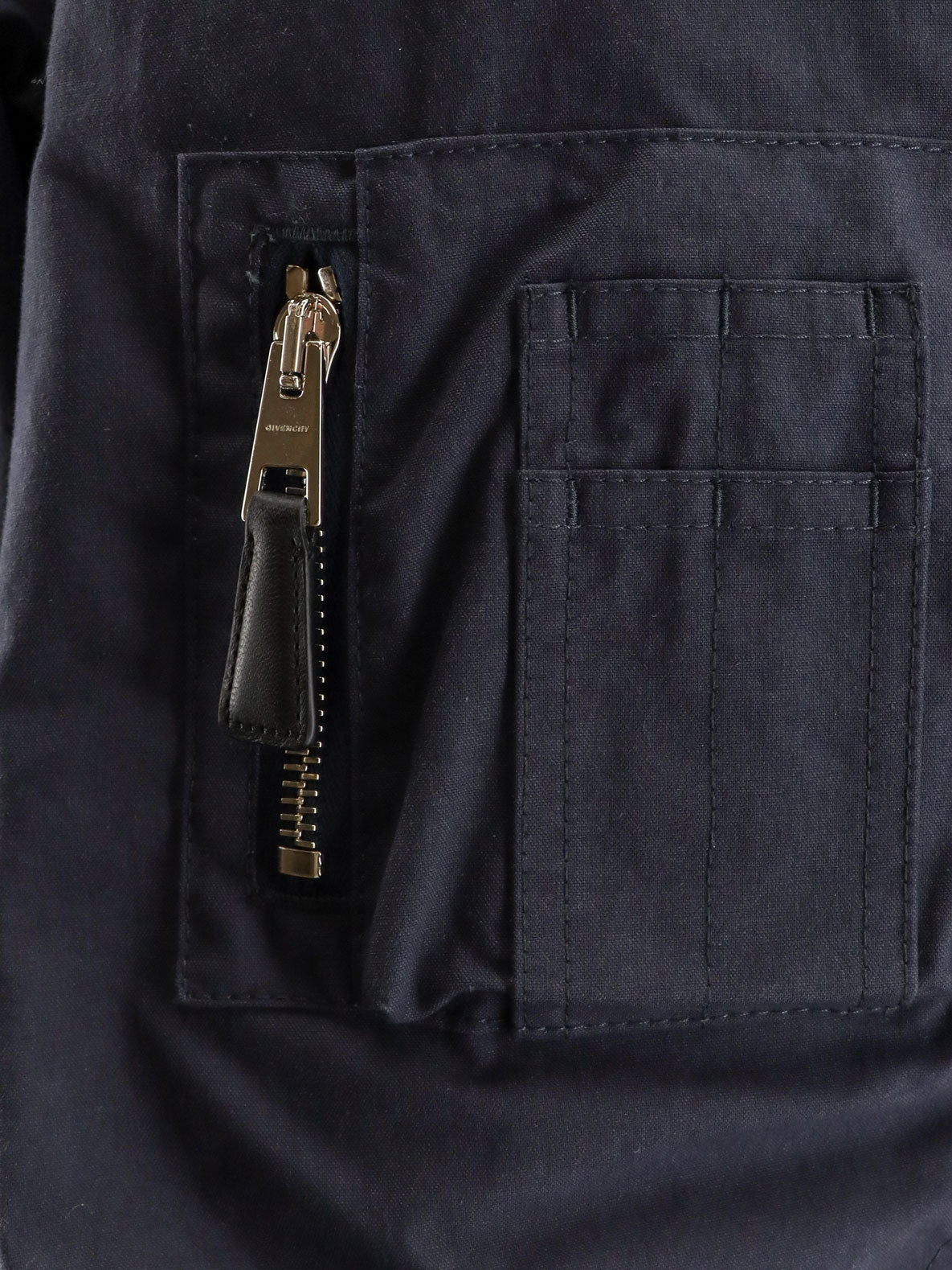 Cotton blend bomber jacket