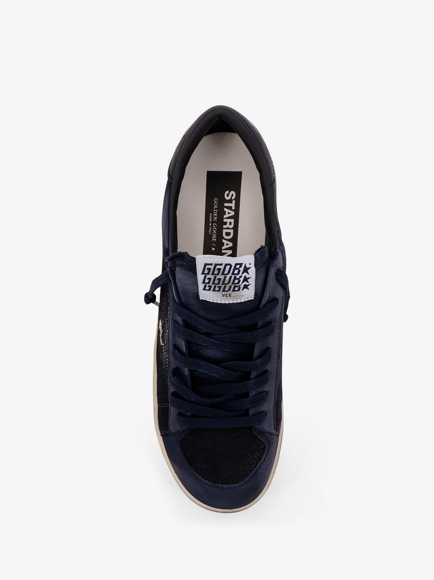Stardan under net star low-top leather sneakers