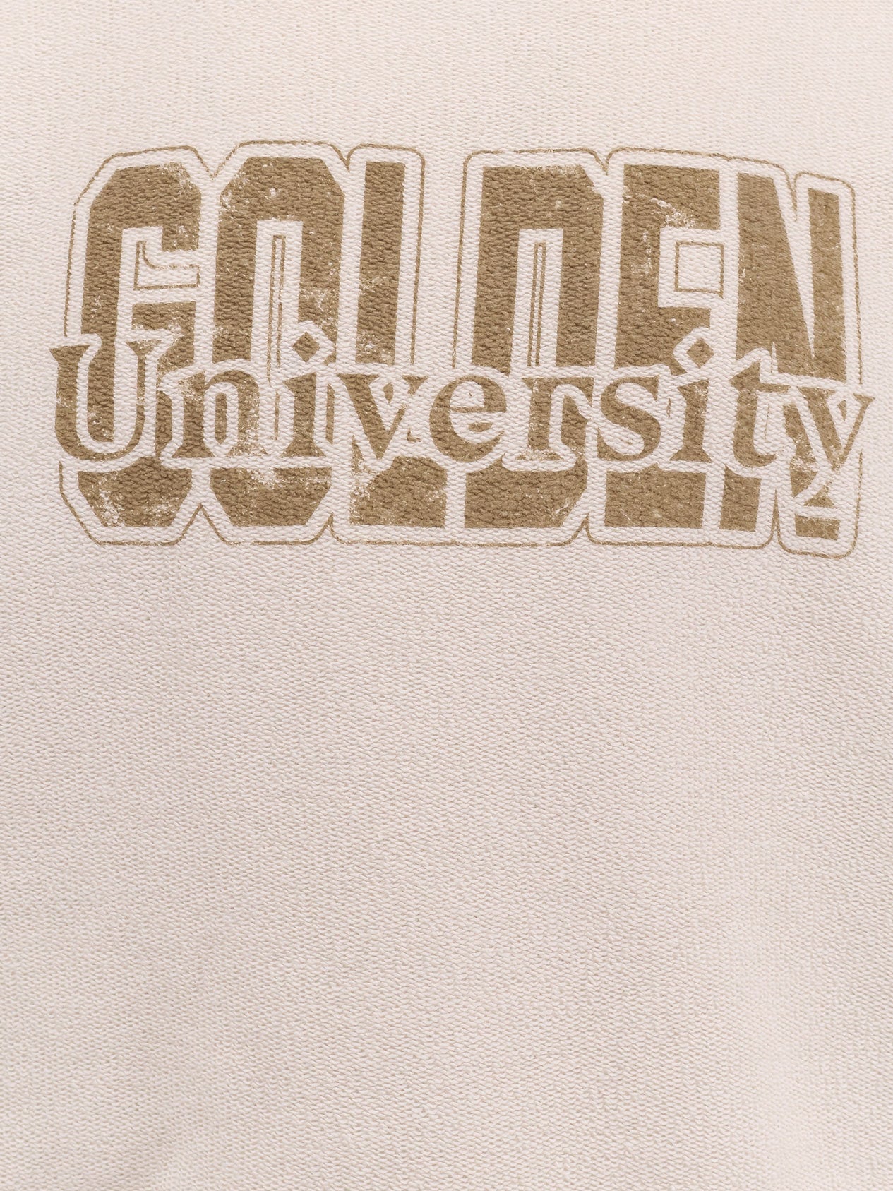 Cotton sweatshirt with logo print