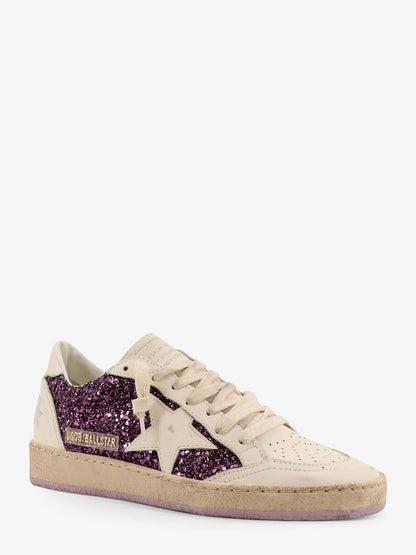 Sneakers Ball Star in pelle con inserto glitterato thumbnail