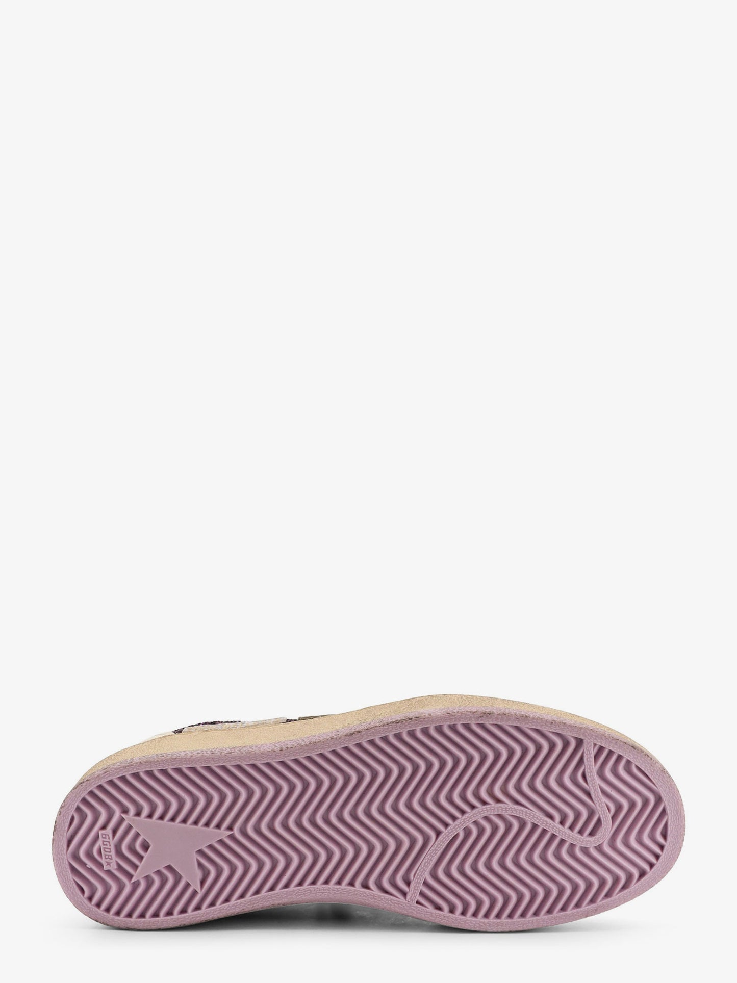 Sneakers Ball Star in pelle con inserto glitterato