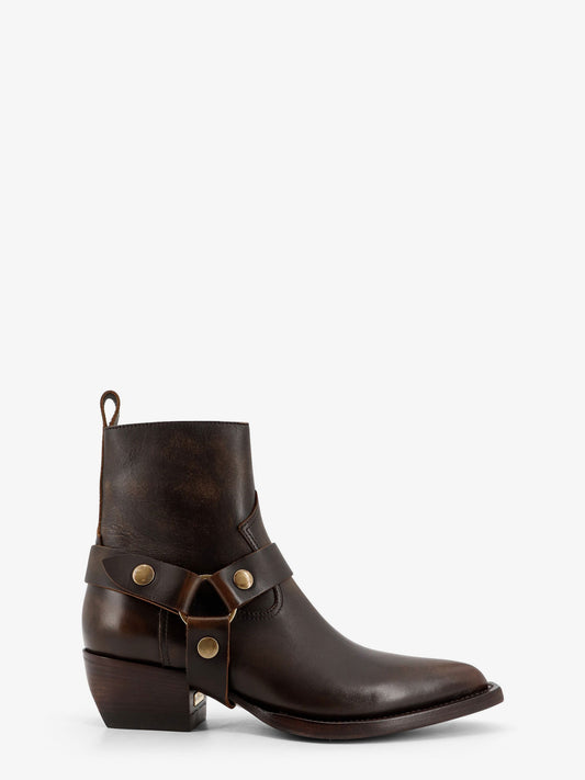 Debbie Distressed leather boots