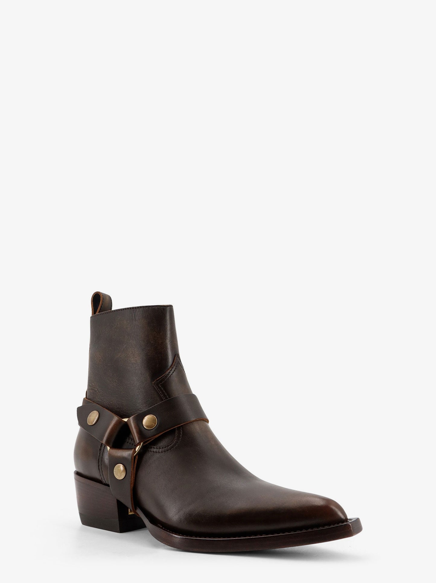 Debbie Distressed leather boots