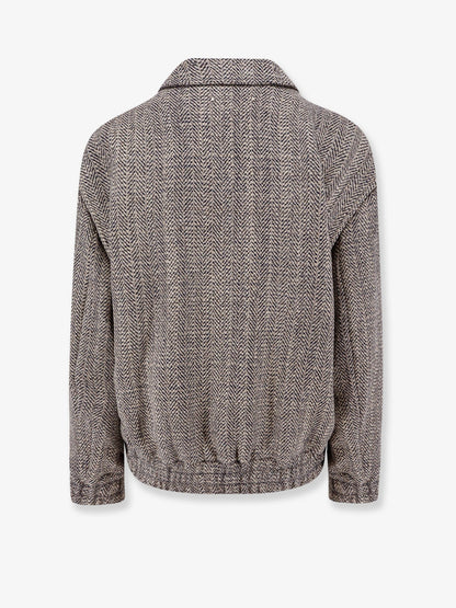 Herringbone fabric jacket thumbnail