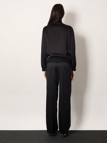 Viscose blend sweatshirt with all-over GG motif thumbnail