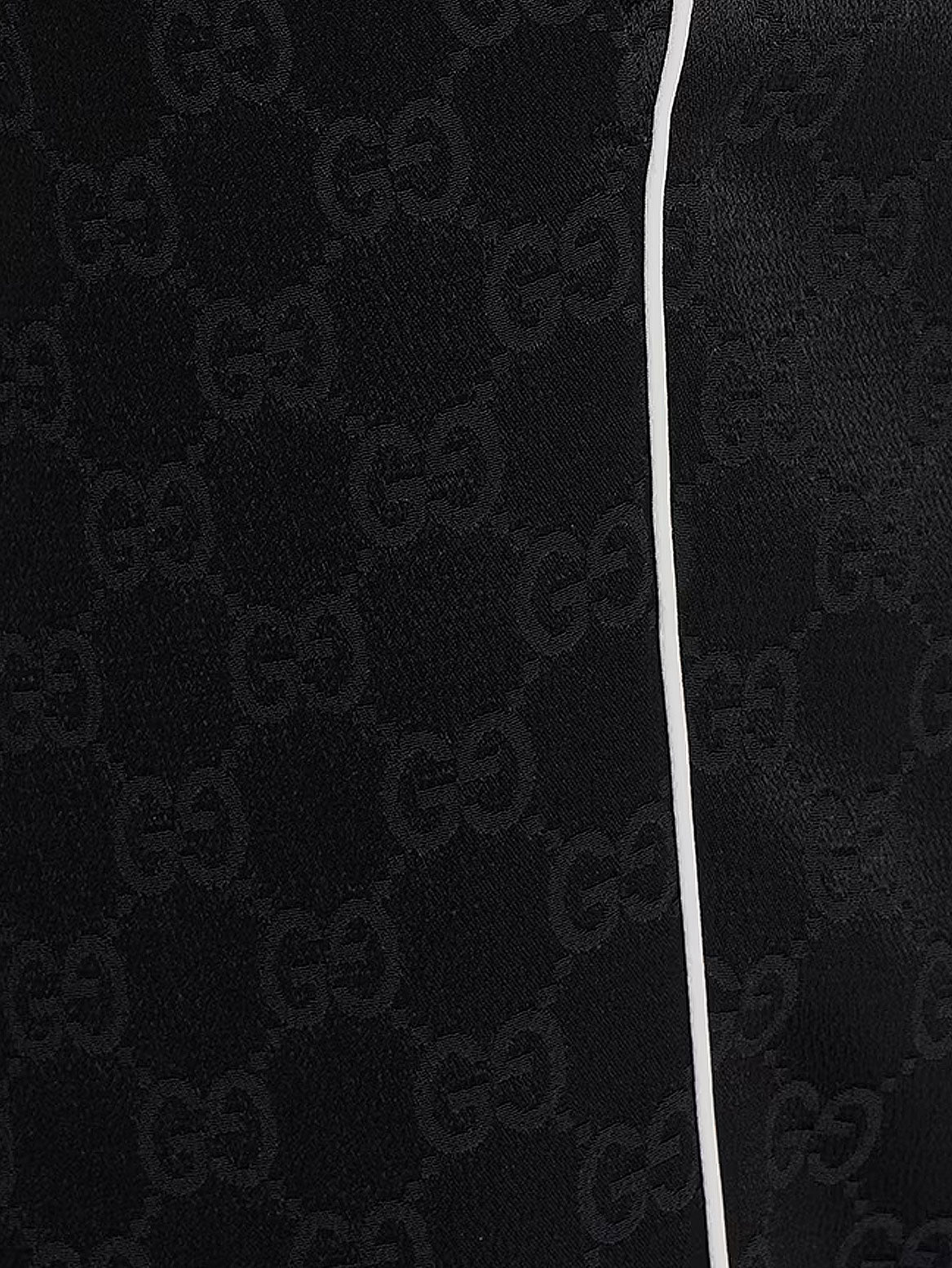 Viscose blend trousers with all-over GG motif