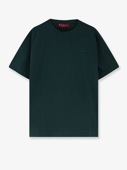 Cotton t-shirt with embroidered GG Incrocio logo thumbnail