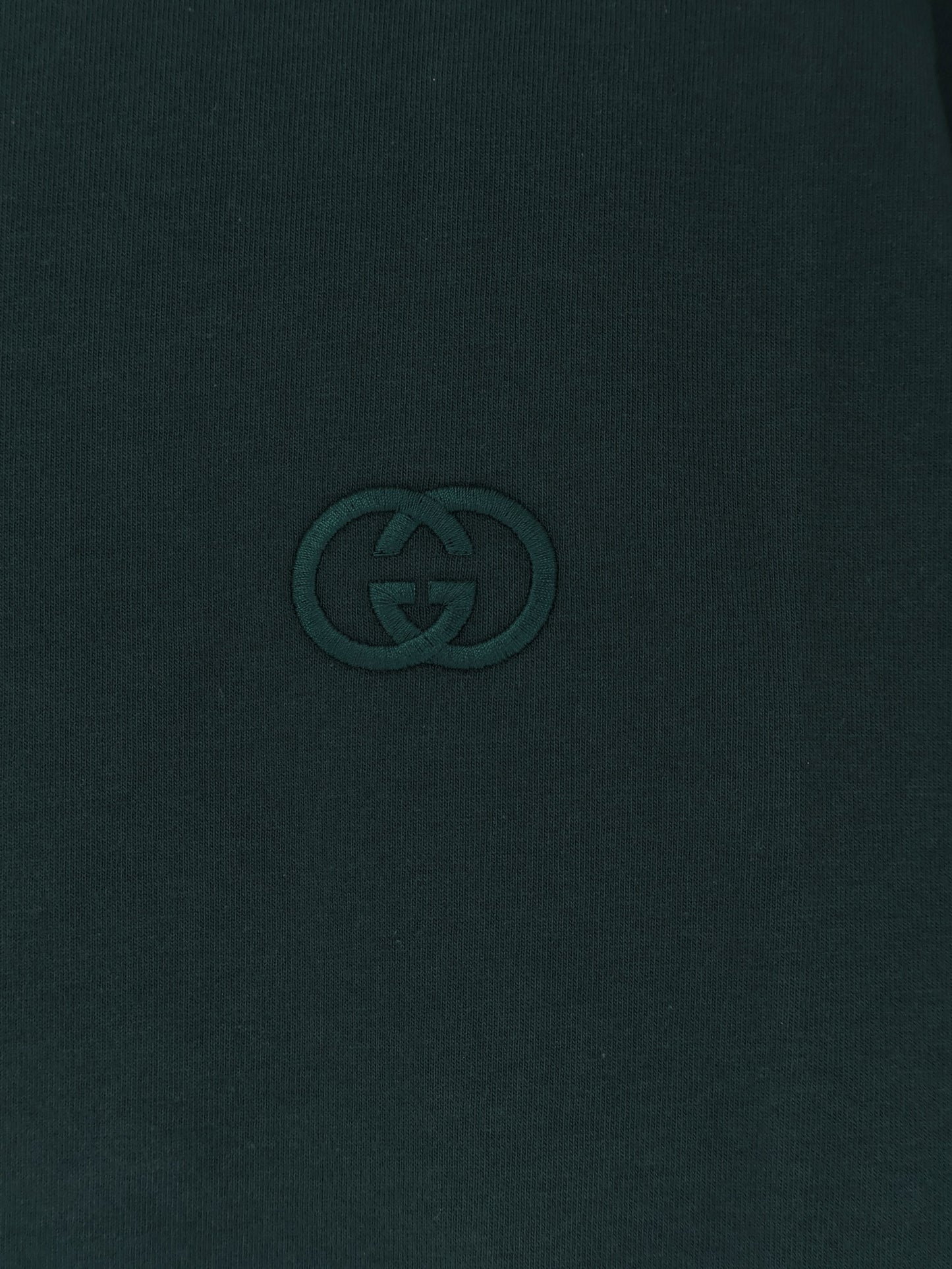 Cotton t-shirt with embroidered GG Incrocio logo