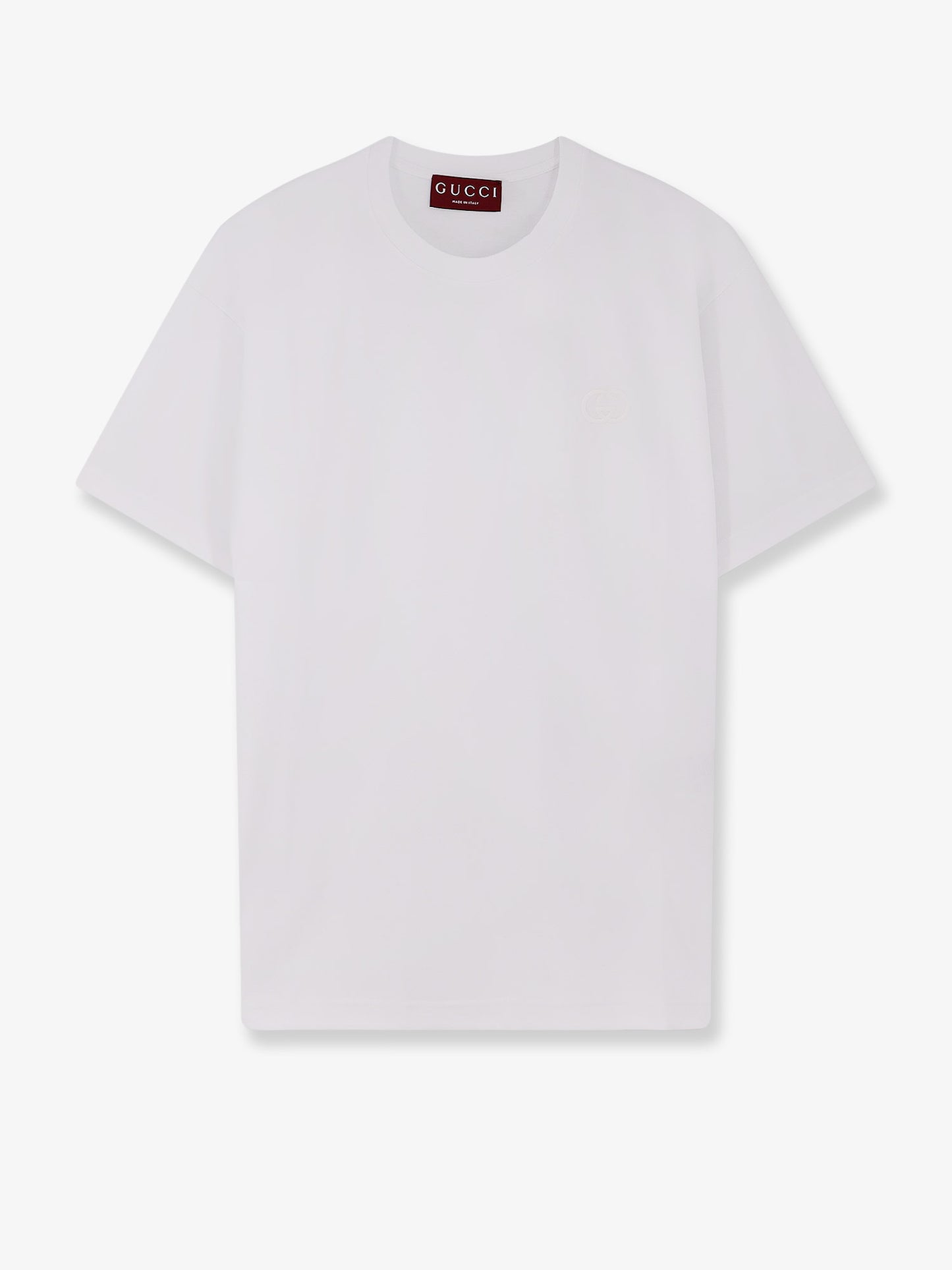 Cotton T-shirt with embroidered GG Incrocio logo