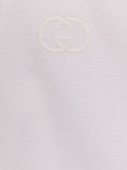 Cotton T-shirt with embroidered GG Incrocio logo thumbnail