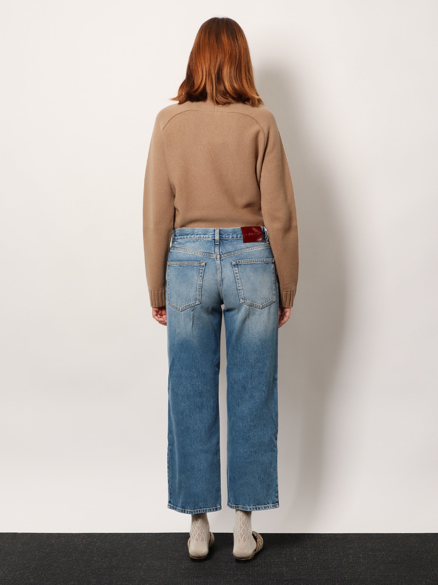 デニム・ジーパン Gucci Cotton Jeans With Gucci Rosso Ancora Naplak Tag Cotton jeans with Gucci Rosso Ancora naplak tag GUCCI