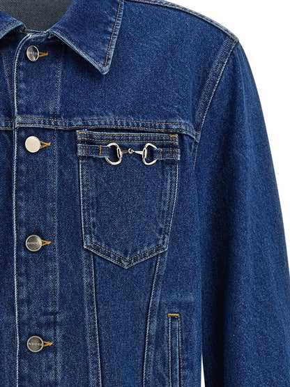 Denim Jacket with iconic Horsebits thumbnail