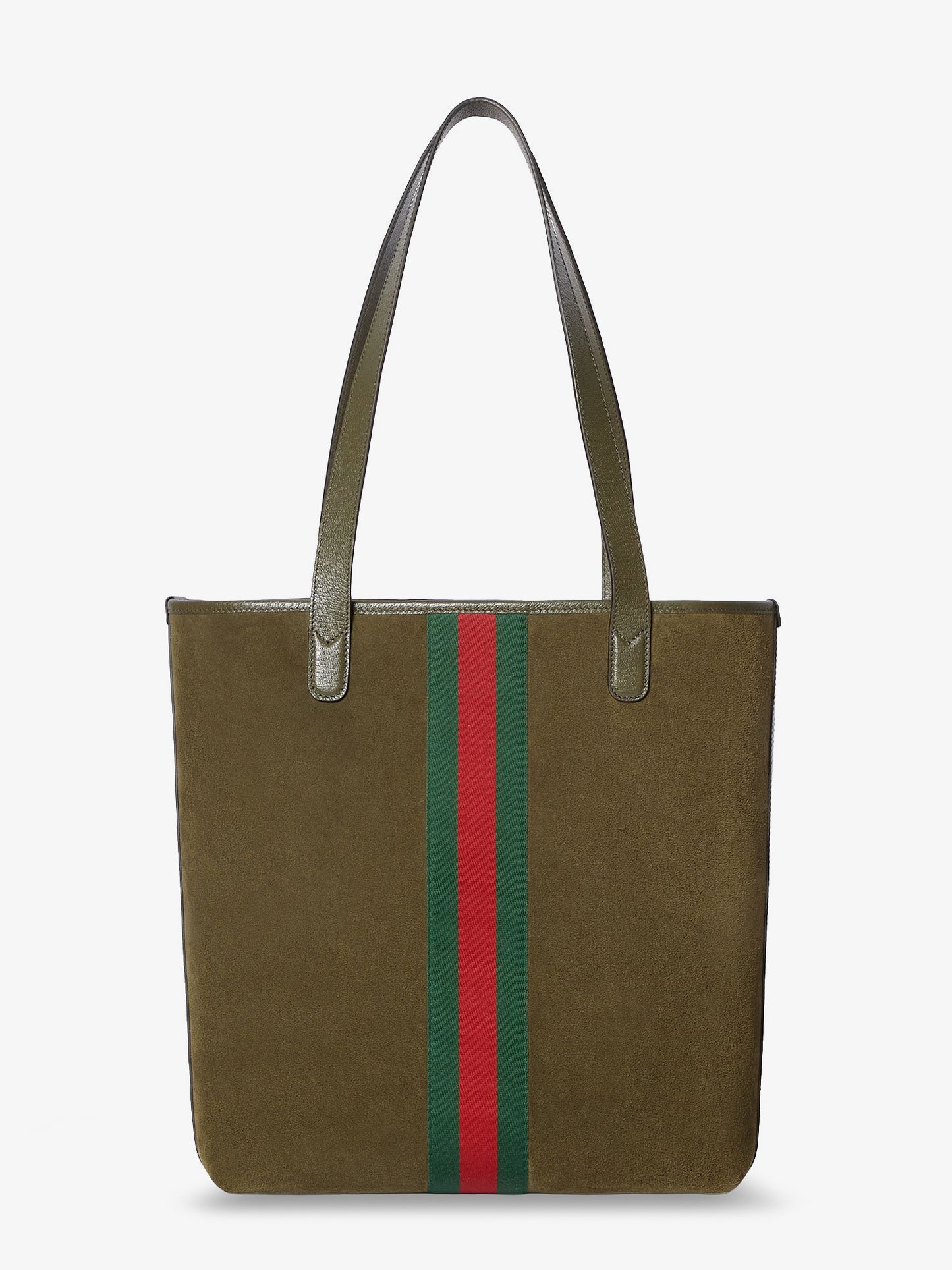 Borsa shopping Ophidia in suede e pelle