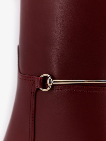 Gucci Rosso Ancora leather boots thumbnail