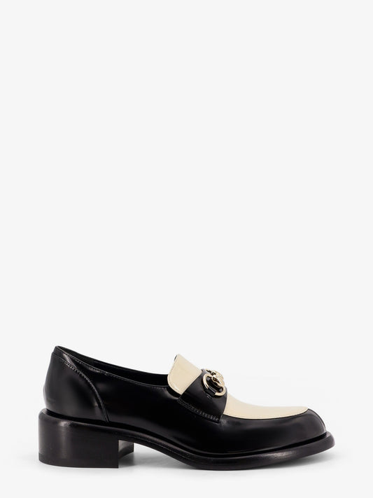 Leather loafers with metal Horsebit