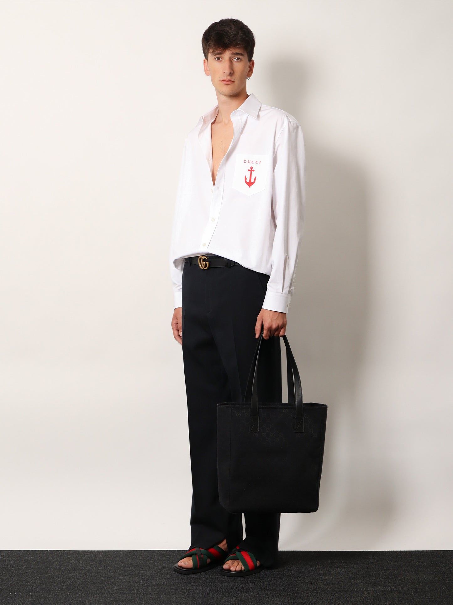 Borsa shopping in Tessuto GG