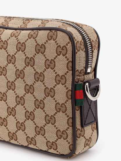 GG Supreme fabric shoulder bag with leather inserts thumbnail