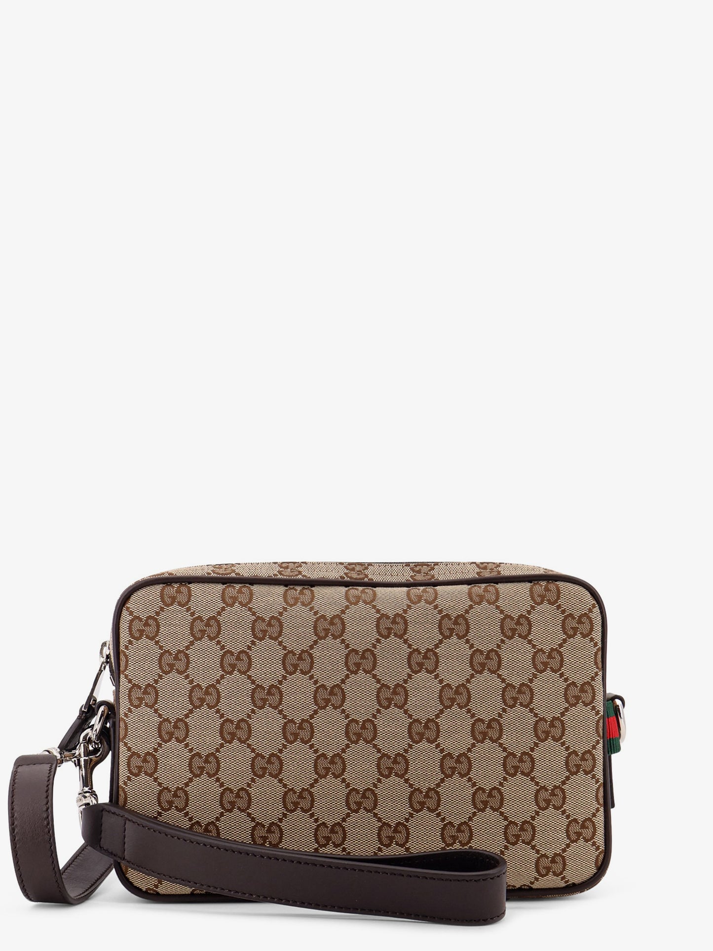 GG Supreme fabric shoulder bag with leather inserts