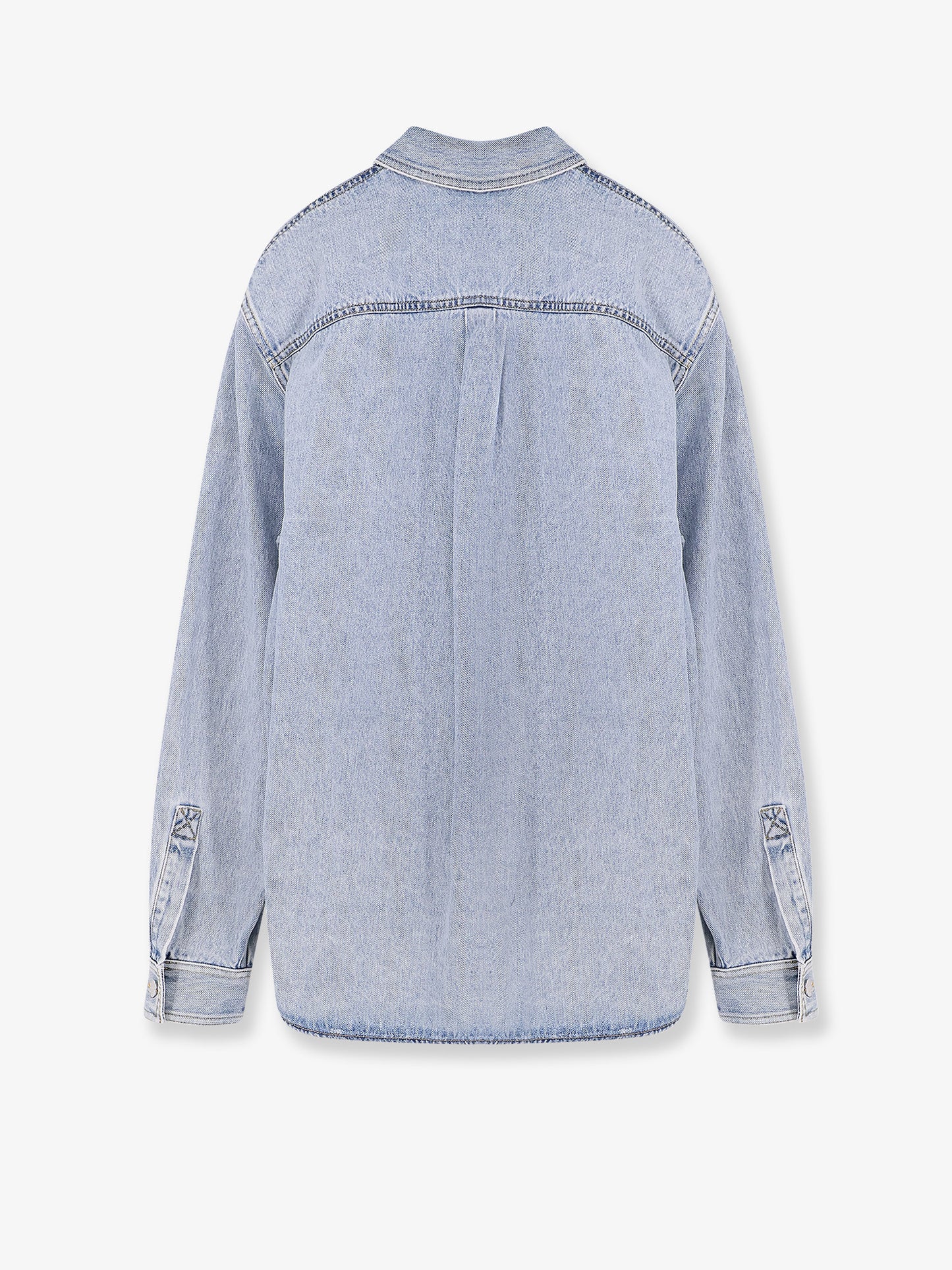 Denim shirt with GG insert