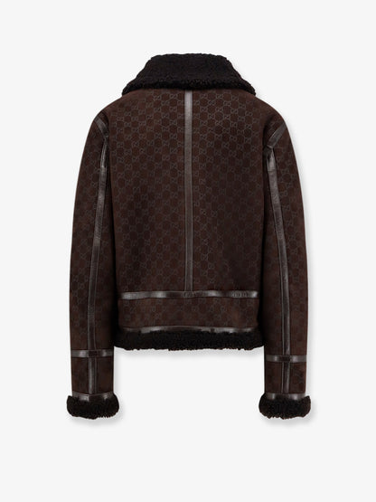 Suede jacket with GG motif thumbnail