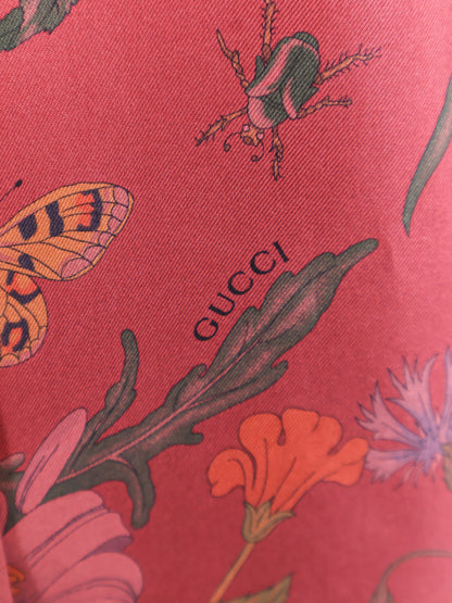 Silk shirt with Gucci Flora print thumbnail