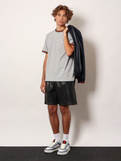 Cotton t-shirt with Web detail thumbnail