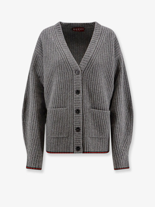 Ribbed wool cardigan