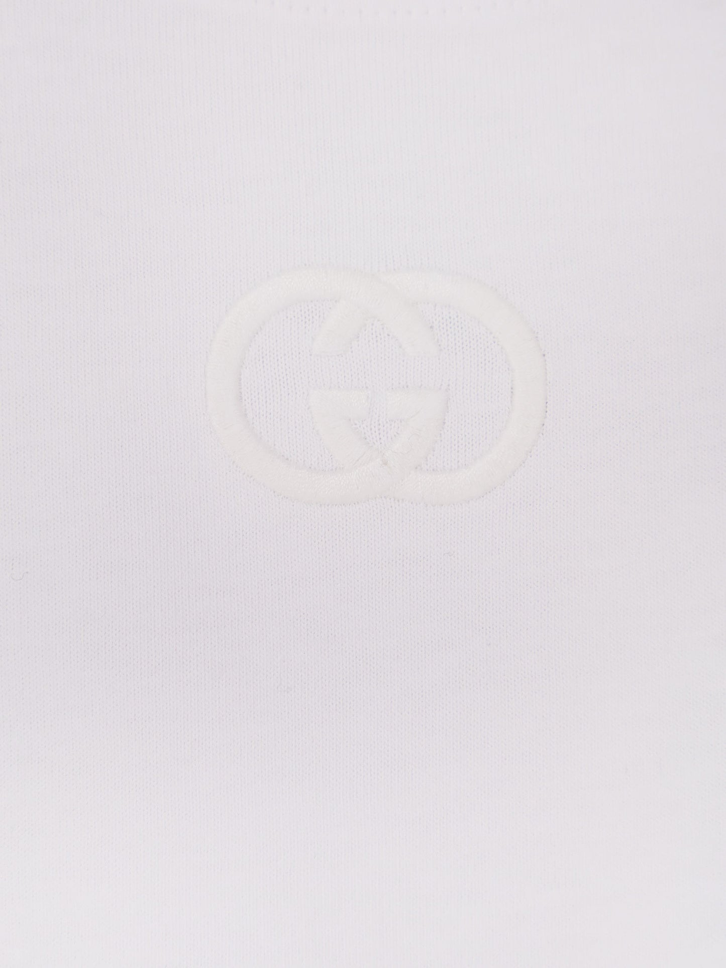 T-shirt in cotone con logo GG Incrocio frontale