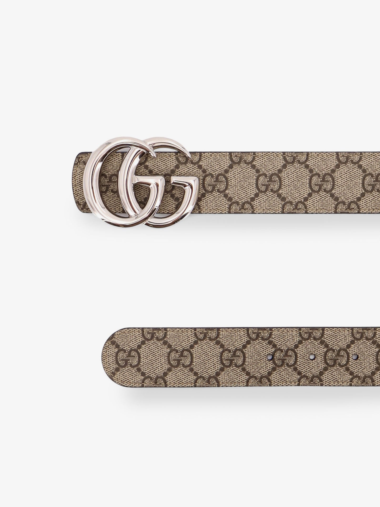 Reversible leather and Supreme GG fabric belt