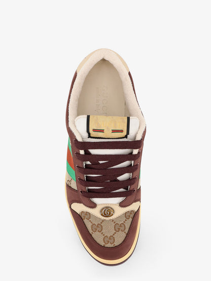 GG fabric leather sneakers thumbnail