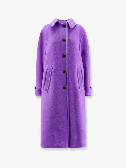 Compact cashmere wool coat thumbnail