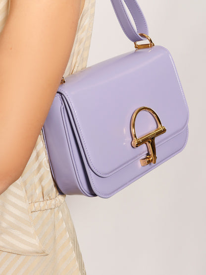 Siena leather shoulder bag with iconic metal Horsebit thumbnail