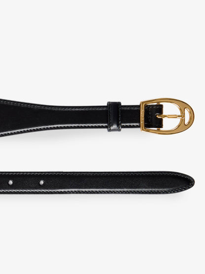 Leather belt with oversized Horsebit thumbnail