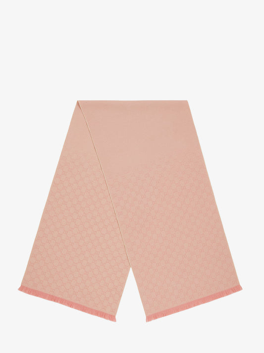 Jacquard wool scarf with GG motif