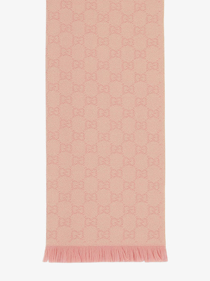 Jacquard wool scarf with GG motif thumbnail