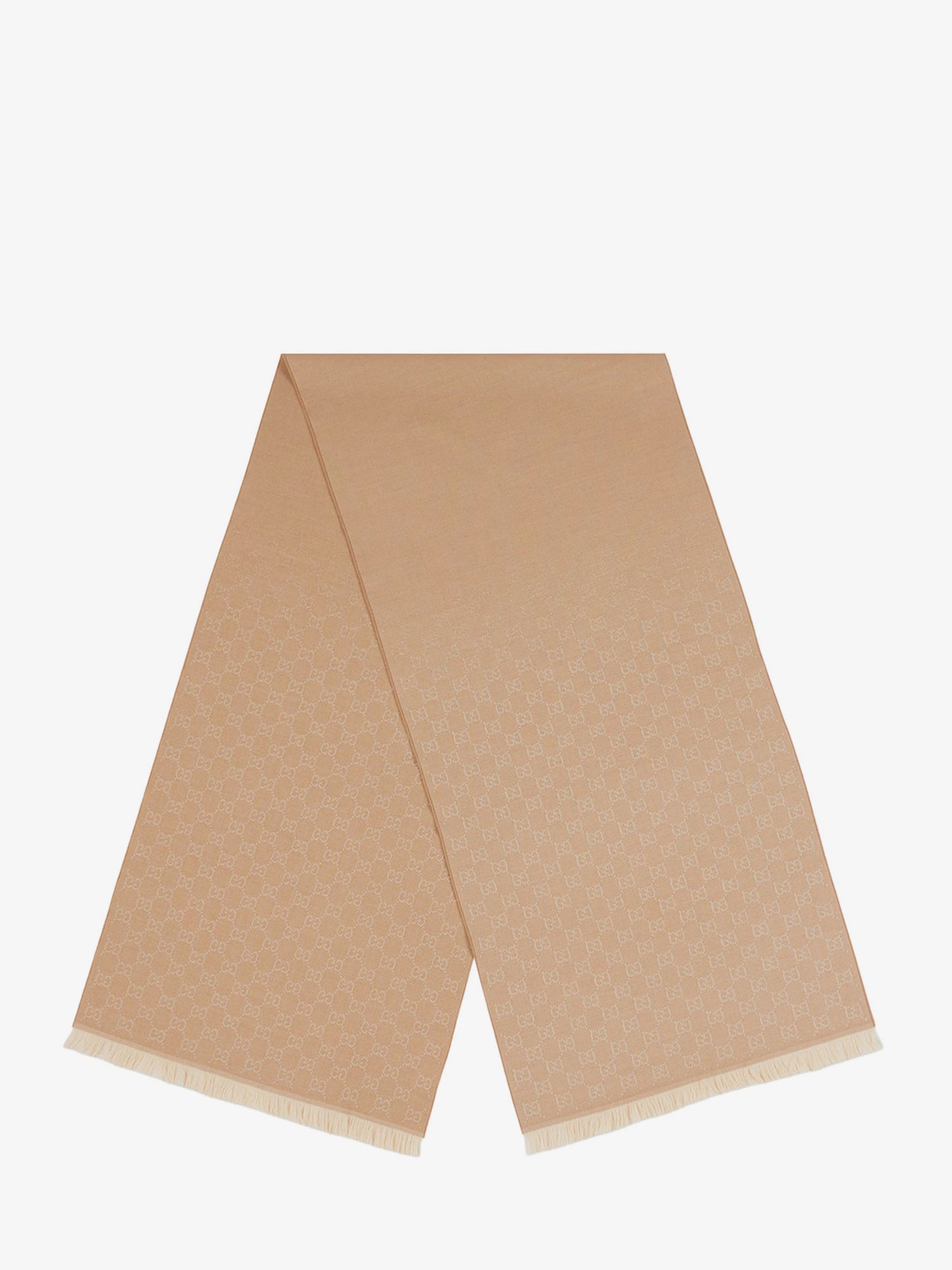 Jacquard wool scarf with GG motif