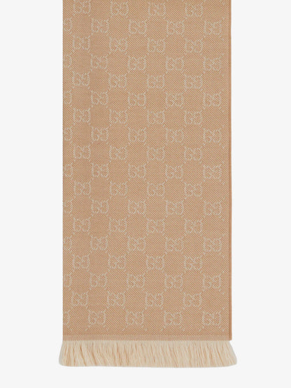 Jacquard wool scarf with GG motif thumbnail