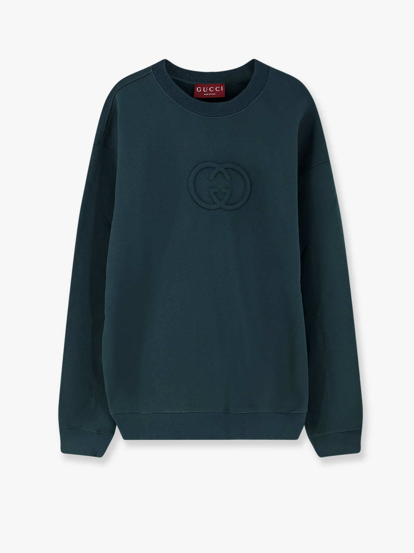 Cotton sweatshirt with GG Incrocio detail