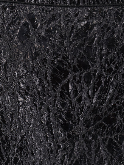 Shiny leather and neoprene skirt thumbnail