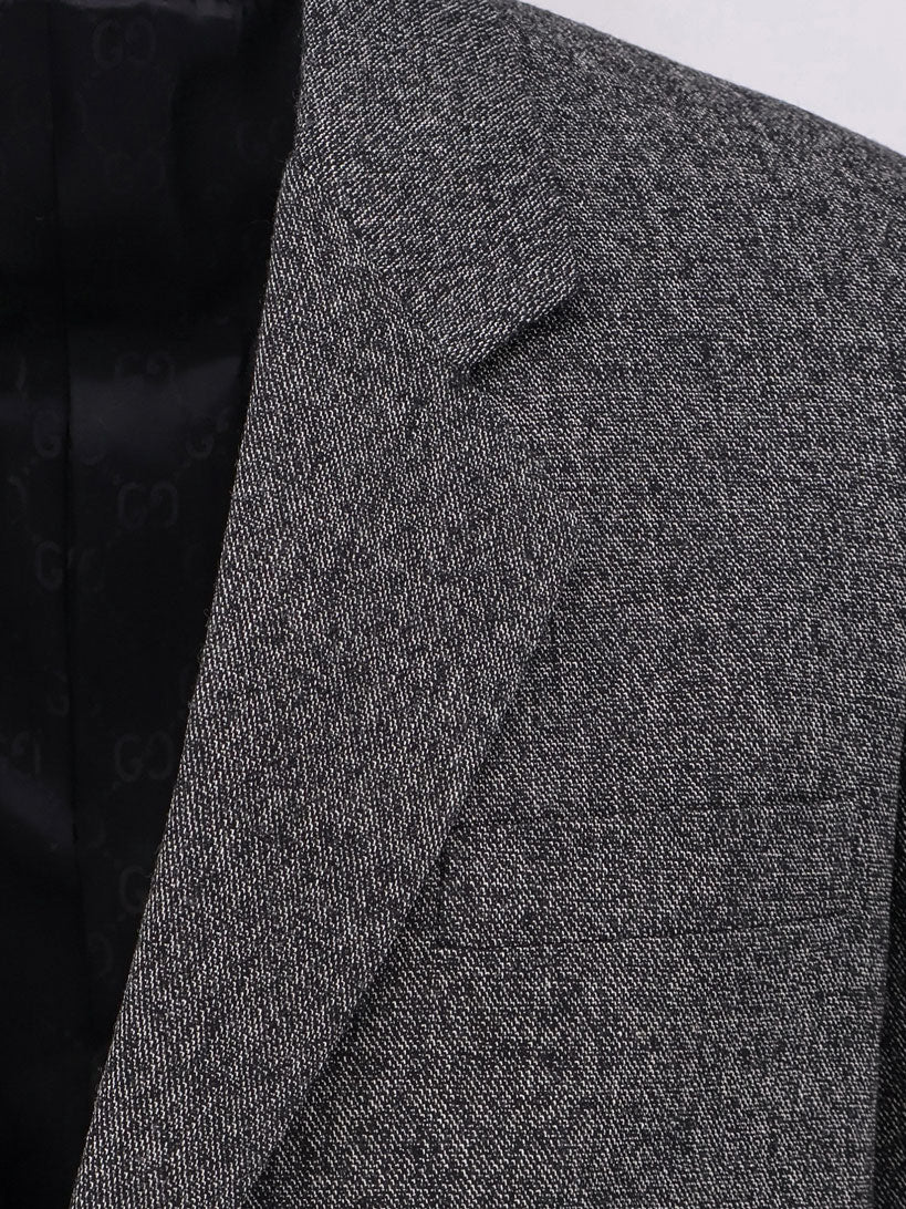 Mouliné wool blazer
