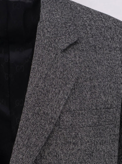 Mouliné wool blazer thumbnail