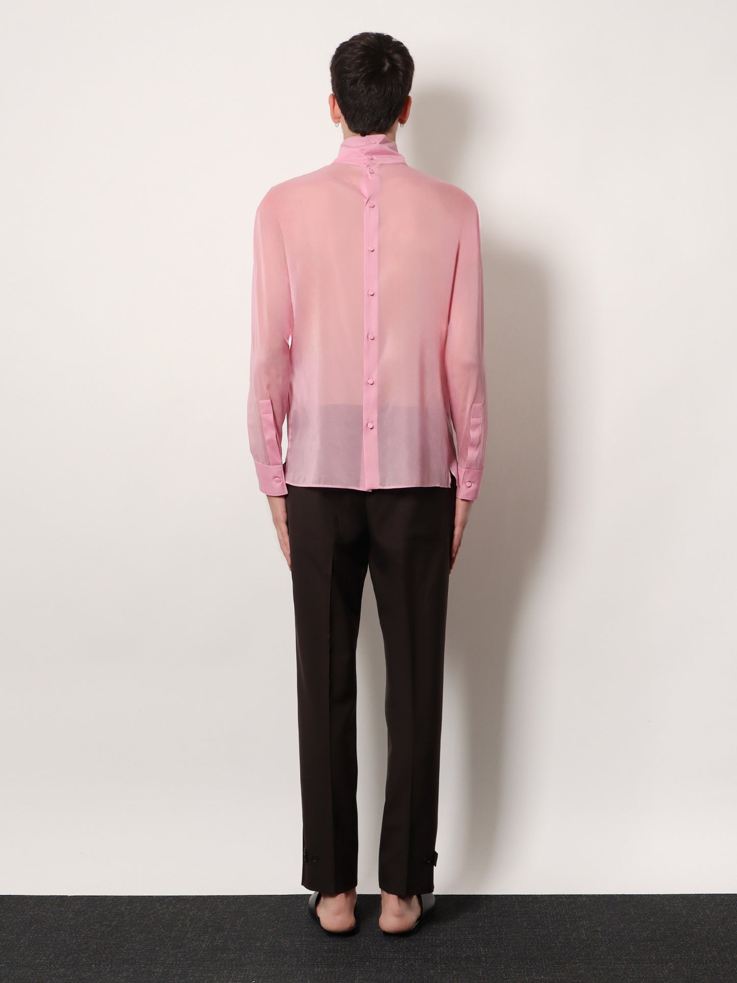 Stretch silk shirt